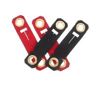 Hohopeti 4pcs Live-clamped Bird Leg Ring Adjustable Comfortable Velvet Bands for Outdoor Fly Training for Pigeons Parakeets