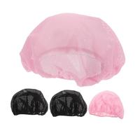 Hohopeti 4pcs Mesh Sleeping Caps for Women and Men Washable Hair Bonnets with Full Elastic Band Breathable Night Hair Net Wraps Reusable Sleep Hats for Travel and Home Use