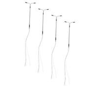Hohopeti 4pcs Mini Street Light Model Doll House Miniature Street Lamps Scale Easy to Install for Mini House Decor Realistic Design for Sand Table Decoration