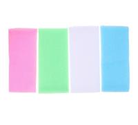 Hohopeti 4pcs Nylon Long Back Scrubber Towels Exfoliating Body Wash Cloths for Shower Soft Dual-sided Bath Towels for Full Body Cleaning and Rich Lather Experience Suitable for Men and