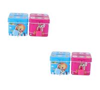 Hohopeti 4pcs Parrot Interactive Box Training Toys Money Boxes for Pet Birds for Cockatiels Parakeets Lovebirds and Parrots Stimulates Mind and Motor Skills Style
