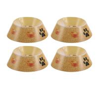 Hohopeti 4pcs Pet Funeral Paper Bowls Dog Sympathy Presents Easy to Carry Preserving The Bond Paper Material 6.10x6.10x1.97in for Pet Funeral and Memorial Service Suitable for Cat and Dog