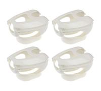 Hohopeti 4pcs Pigeon Feeding Holder Fixed Mount Plastic Bracket for Gentle Fixation and Daily Management Lightweight Bird Medicine Feeding Accessory