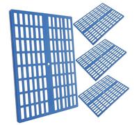 Hohopeti 4Pcs Plastic Rabbit Cage Mats Small Animal Feet Pads with Design for Ventilation Reusable Rabbit Hutch Flooring Protecting Pets From Wire Mesh
