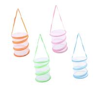 Hohopeti 4pcs Portable Insect Mesh Cage for Butterflies Dragonflies and Creatures Lightweight and Breathable Observation House for Outdoor Nature Exploration