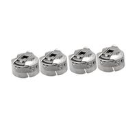 Hohopeti 4pcs Professional Sewing Machine Bobbin Case Flat Bobbin Sleeve for Efficient Thread Management Compatible Industrial Sewing Machines