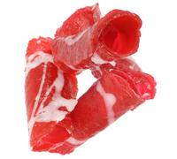 Hohopeti 4pcs Realistic Artificial Meat PVC Fake Cooked Meat Models for Play Early Education Restaurant Display Photography Props