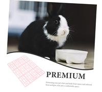 Hohopeti 4Pcs Reusable Plastic Bunny Feet Mats for Small Animal Cages Breathable Rabbit Floor Pads Easy-cut Guinea Pig Cage Accessories and Comfortable Pet Foot Pads