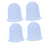 Hohopeti 4pcs Silicone Cupping Massager for Cellulite Reduction Vacuum Body Massage Cups with Strong Suction Use Relaxation Therapy for Beginners Home Use Blue