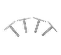 Hohopeti 4pcs Stainless Steel Kayak Track Bolts with Nuts Corrosion-resistant Kayak Rail Mounting Hardware Kit for Canoes and Boats Reinforced T Slot Screws for Secure Gear Track System