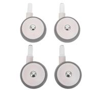 Hohopeti 4pcs Stroller Replacement Wheels Silent Swivel Caster Rollers for Walker and Pushchair Wear-Resistant Front Wheels with Detachable Straight Insert Stem for Easy Installation and
