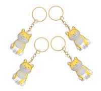 Hohopeti 4pcs Transparent Dog Hair Keepsake Box Portable Memorial Storage Keychain Charm for Pet Hair Collection Compact Pendant for Dog Lovers Secure Fur Preservation Accessory