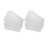 Hohopeti 4pcs Transparent Laboratory Sink Plastic Bowl for Laboratory Water Bowl Water for Lab Experiments Transparent Basin for Industrial Utility for Cleaning