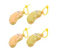 Hohopeti 4pcs Travel Toothbrush Storage Case with Integrated Toothpaste Holder Dustproof Banana Toothbrush Head Cover Caps for Home Business Trips Dorms Compact Portable Oral Care Organizer