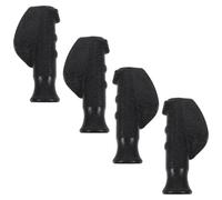 Hohopeti 4pcs Walker Handle Grips Replacement for Tubes Black Non-Slip Soft Grip Handles for Senior Walkers Wheelchair Brakes and Shopping Cart Accessories and Comfortable