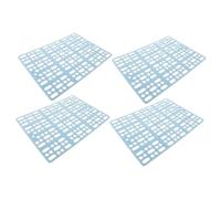 Hohopeti 4Pcs Wear-resistant Rabbit Foot Pads Cage Mats with Air-permeable Surface for Healthy Foot Protection and Comfortable Resting Cuttable and Splicable for Bunny Cages Sky Blue