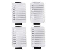 Hohopeti 4pcs White Acrylic Eyelash Pallet Lash Extension Holder Portable Size 7-14 for Professional Lash Technicians Eyelash Application Tools