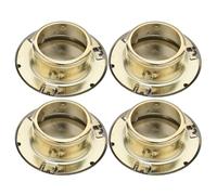 Hohopeti 4pcs White Threaded Fire Sprinkler Cover Plates Ceiling Mount Concealed Nozzle Guards for Residential and Commercial Use Dust and Damage Protection