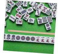Hohopeti 4pcs Wooden Mahjong Tile Holders and Pushers American Mahjong Putter with Comfortable Grip Standard for Game Night