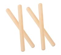 Hohopeti 4pcs Wooden Rhythm Sticks Musical Percussion for Creative Play and Development Simple Design Enhances Imagination Cognitive Skills and Hand Coordination