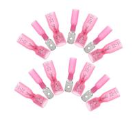 Hohopeti 50 Pairs Insulated Male Female Spade Terminals Quick Disconnect Wire Connectors with Bright Color Coding for Electrical Automotive Applications Efficient Self-stripping Crimp Kit