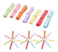 Hohopeti 50 Pcs Wishing Paper Scrolls Creative Message Papers DIY Writing Rolls for Crafts Birthday Valentine's Anniversary Decoration Random Color