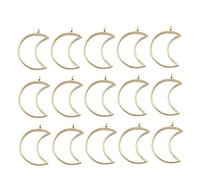 Hohopeti 50pcs Creative Geometry Open Bezel Pendant Charms for DIY Jewelry Making Delicate Hollow Out Designs for Bracelets Necklaces and More