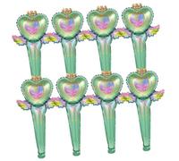 Hohopeti 50pcs Handheld Fairy Wand Foil Balloons Party Decorations Aluminum Foil Material Bright Cartoon Design Easy to Carry Photo Props for Birthday Wedding July Events