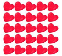 Hohopeti 50Pcs Heart Shaped Adhesive Wound Bandages Red Small Size Patches for Household Use Cute Hemostatic Plasters Suitable for Minor Cuts and Scratches