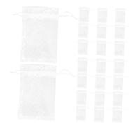 Hohopeti 50pcs Large Organza Drawstring Bags for Jewelry Pouches Mesh Bags for Weddings Birthdays Party Favors Reusable Elegant White Storage Pouches