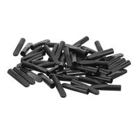 Hohopeti 50pcs Metal Shoelace Tips Shoelace Aglets Cord End Lock Black 5mm Shoestring Repair Home and Shopping Mall Use the Elderly and Disabled