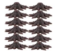 Hohopeti 50pcs Plastic Model Trees Base Stands for DIY Crafts Miniature Christmas Architecture Scenery Holder with Realistic Detailing Easy Assembly for Train Layouts and Home Decor