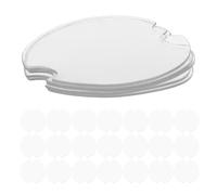 Hohopeti 50pcs Round Plastic Jewelry Display Stand Rack for Earrings and Rings Designed for Malls and Home Storage with Enhanced Display Effectiveness