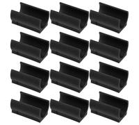Hohopeti 50pcs Trampoline Pole Covers 22mm Non-slip Black Chair Feet Protectors Furniture Leg Caps Pads for Noise Reduction and Floor Protection