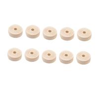 Hohopeti 50pcs Unfinished Wooden Wheels DIY Craft Blanks for Painting Wood Burning and Creative Projects Natural Wood Discs for Handmade Decorations