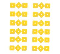 Hohopeti 50pcs Yellow Cube Cheese Beads with Straight for DIY Jewelry Making Vibrant Charms for Bracelets Necklaces Earrings Phone Chains Keyrings Craft Accessories
