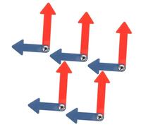 Hohopeti 5Pcs Analog Clock Hands Kit Plastic Non-ticking Clock Mechanism Repair Parts for DIY Making Educational School Use