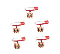 Hohopeti 5pcs Baby Safety Pin Diaper Pins with Herbal Sachet Brooches for Infants, Multi-Purpose Clothes Fasteners, Decorative Baby Diaper Accessories for Newborns Random Color