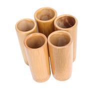 Hohopeti 5pcs Bamboo Vacuum Suction Cups Small Chinese Cupping Therapy for Body Massage and Facial Use Easy to Clean and Strong Adsorption for Home Wellness