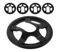 Hohopeti 5pcs Bicycle Chainring Protector Guard 36t Front Sprocket Cover Plastic Crankset Shield for Mountain and Fixed Gear Bikes Fits Standard 5 Bolt Cranksets with Impact Resistance