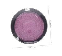 Hohopeti 5PCS Clear Compact Round Lash Containers with Black Base Faux Eyelash Storage Cases Portable Cosmetic Packaging Boxes for Travel and Daily Use