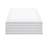 Hohopeti 5Pcs Cotton Linen Canvas Panels for Oil Painting Multi-Function Art Blank Drawing Boards with Natural Texture Suitable for Acrylic and Oil Paints for Students and Amateur Artists