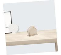 Hohopeti 5pcs DIY Wooden Coin Bank Small House Shaped Blank Piggy Banks for Creative Painting Craft Kit Educational Solid Wood Money Saving Box