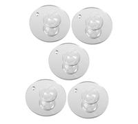 Hohopeti 5pcs Dual-sided Betta Training Mirrors with Floating Balls for Aquarium Fish Bowls Enrichment to Promote Activity and Territorial Behavior in Bettas