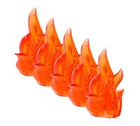 Hohopeti 5pcs Educational Building Blocks with Miniature Fire Effects Action Figure Accessories for Halloween Decorations Stem for Developing Fine Motor Skills and Creative Play