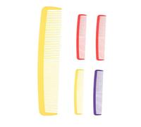 Hohopeti 5pcs Giant Wide Tooth Comb Lightweight Oversized Costume Hair Styling Props for Halloween Carnival Party Photography Red Yellow Purple