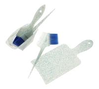 Hohopeti 5pcs Hair Dyeing Bowl Set Salon Hair Dye Board Blue Pearlescent Glitter for Professional and Home Use