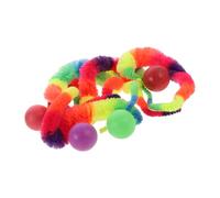 Hohopeti 5pcs Interactive Cat with Rainbow Caterpillar Lightweight Toys for Indoor Cats Engaging Playtime for Exercise and Bonding Fun for Feline Curiosity