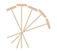 Hohopeti 5pcs Mini Zen Garden Rake Set for Desktop Sandbox, Small Wooden Sand Rakes Tabletop Zen Sand Tray Tools for Office and Home Decoration