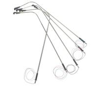 Hohopeti 5pcs Miniature Street Light Models Lamp Posts for Dollhouse Scene Decor High Simulation Miniature Lamp Posts for Model Railways and Garden Landscapes and Realistic White Light